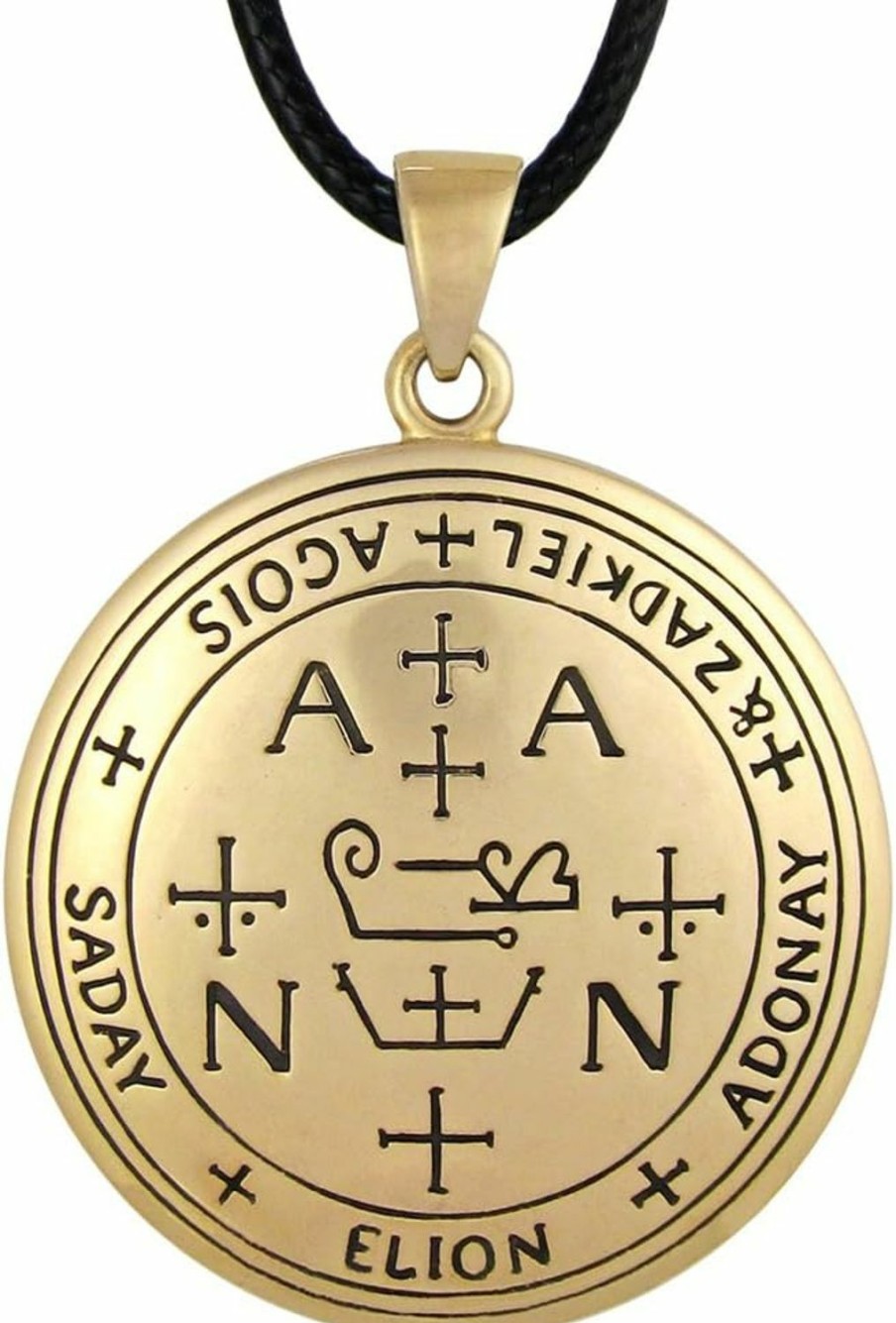 Best Moonlight Mysteries Moonlight Mysteries Bronze Sigil Of Archangel Zadkiel Talisman Necklace