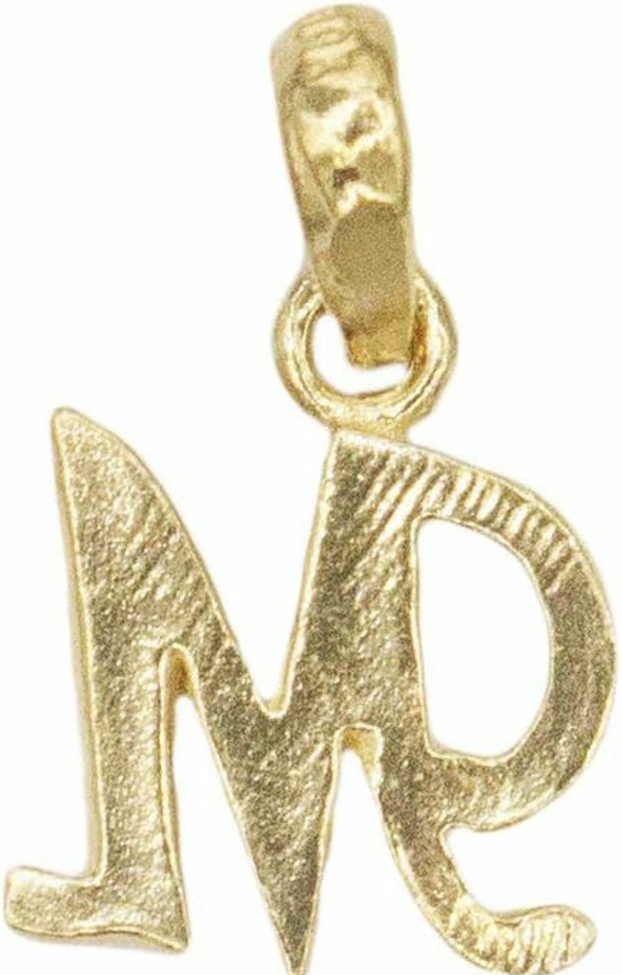 Wholesale Ice on Fire Jewelry Dainty 10K Real Solid Gold Initial Charm Pendant Available In Other Letters, Alphabet Letter Jewelry Small In Size (M)