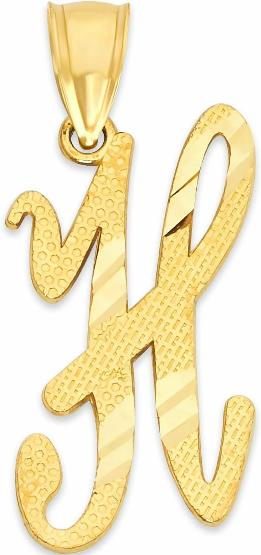 Hot Ice on Fire Jewelry Ice On Fire Jewelry 10K Gold Initial Pendant