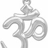 Online Claddagh Gold Solid 925 Sterling Silver Hindu Meditation Charm Yoga\"Om\" (Aum) Pendant