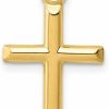 Hot JewelryWeb Jewelryweb 14K Gold Small Polished Latin Cross Pendant 12Mm X 25Mm Baptism First Communion Gift - Dainty Cross Necklace