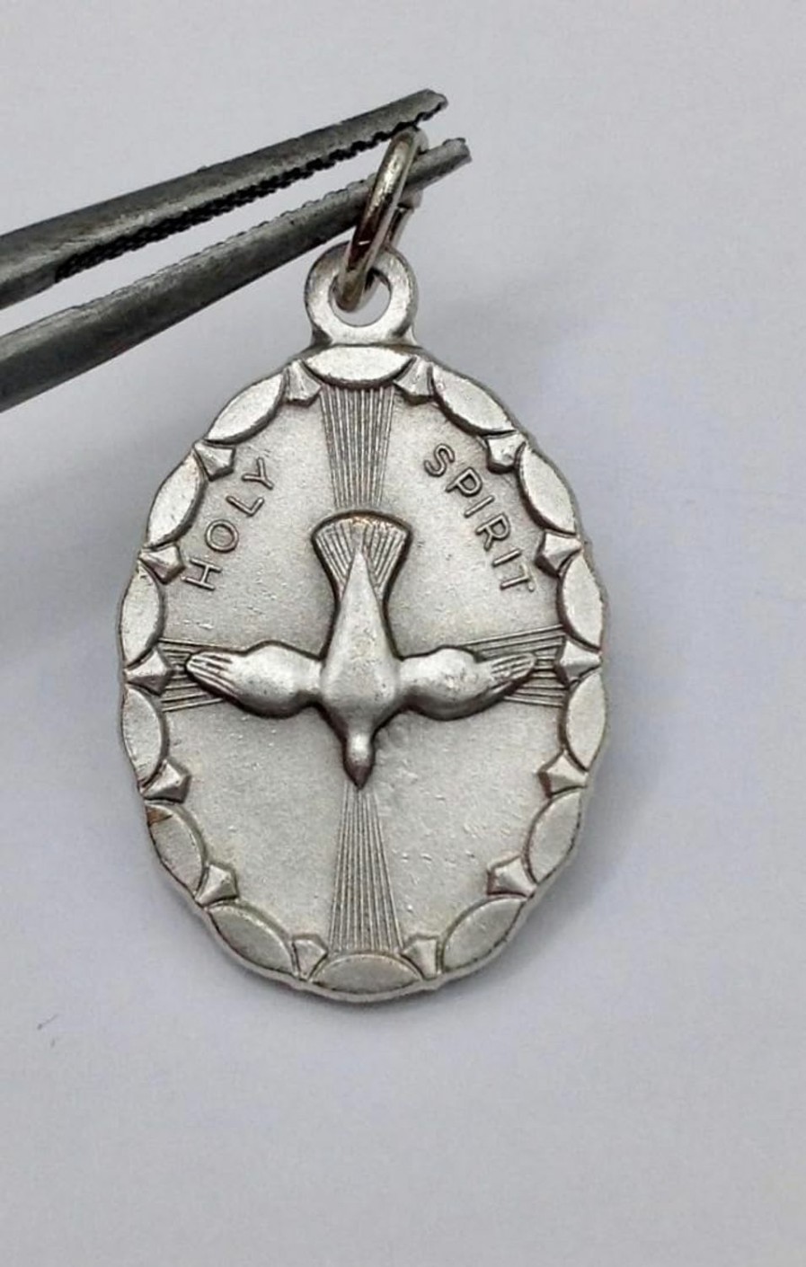 Hot I G J The Holy Spirit Oval Shpae Medal (The Dove Of The Holy Spirit) - The Patron Saints Medals - 100% Made In Italy