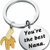 Best AKTAP Aktap Grandma Keychain You'Re The Best Nana Keyrings Banana Charm For Grandmother Gift From Granddaughter Grandson (Nana Keyrings)