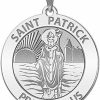 Best PicturesOnGold.com Picturesongold.Com Saint Patrick Religious Medal - Sterling Silver