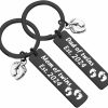 Clearance FUSTMW Fustmw Parents Of Twins Gifts Dad Mom Of Twins Est 2024 Keychain Expecting Parents Gifts Baby Reveal