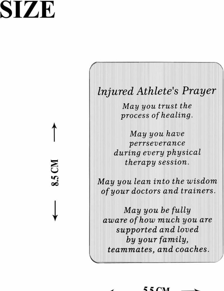 Online OKEYCH Okeych Injured Athlete Gift Injured Athlete Prayer Wallet C-Ard Athlete Encouragement Gift Torn Acl Gift Injury Prayers Gift (Injured Athlete Prayer W)