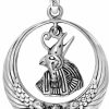 New W | S WITHLOVE SILVER Withlovesilver 925 Sterling Silver Ancient Egyptian Scarab Goddess With Ankh Bale Pendant