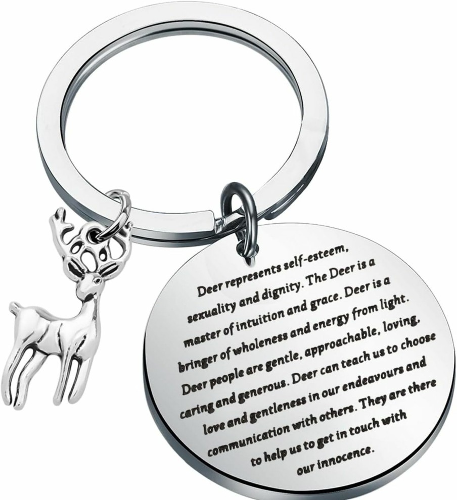 Wholesale FAADBUK Faadbuk Deer Keychain Inspirational Gift For Deer Lover Deer Gift Animal Lover Gift