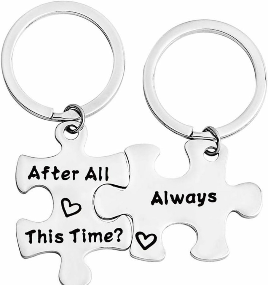 Online FUSTMW Fustmw Couple Puzzle Keychain After All This Time And Always Couples Jewelry