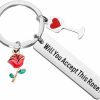 New BLEOUK Bleouk Show Inspired Gift Will You Accept This Rose Keychain For The Fans