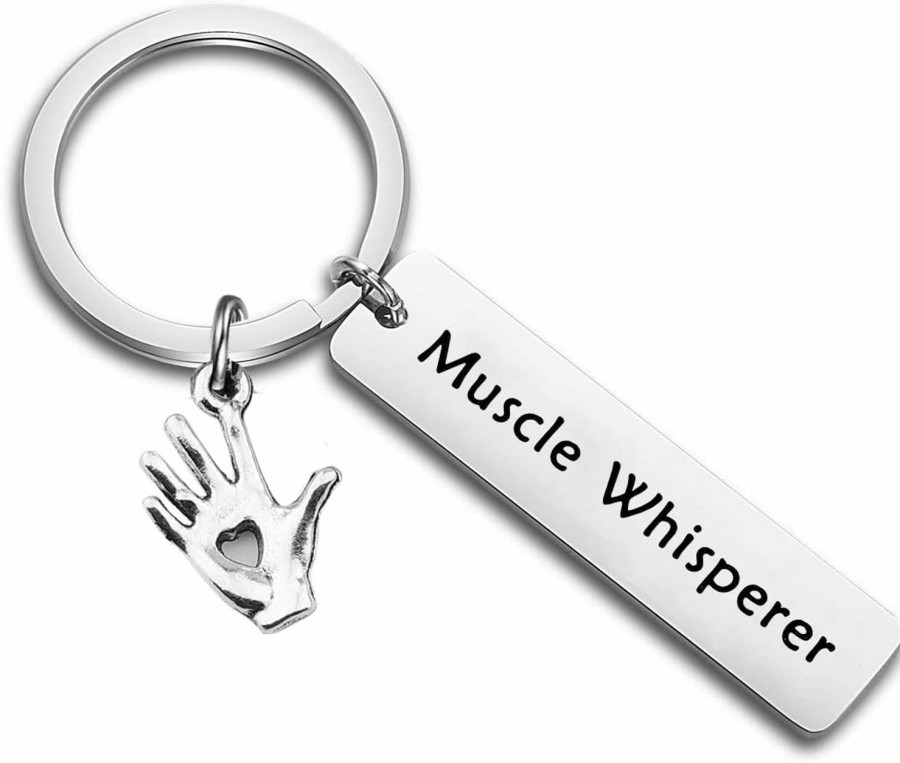 Hot ENSIANTH Ensianth Massage Therapist Gift Muscle Whisperer Keychain Gift For Massage Therapist Massage Therapy School Student Gift