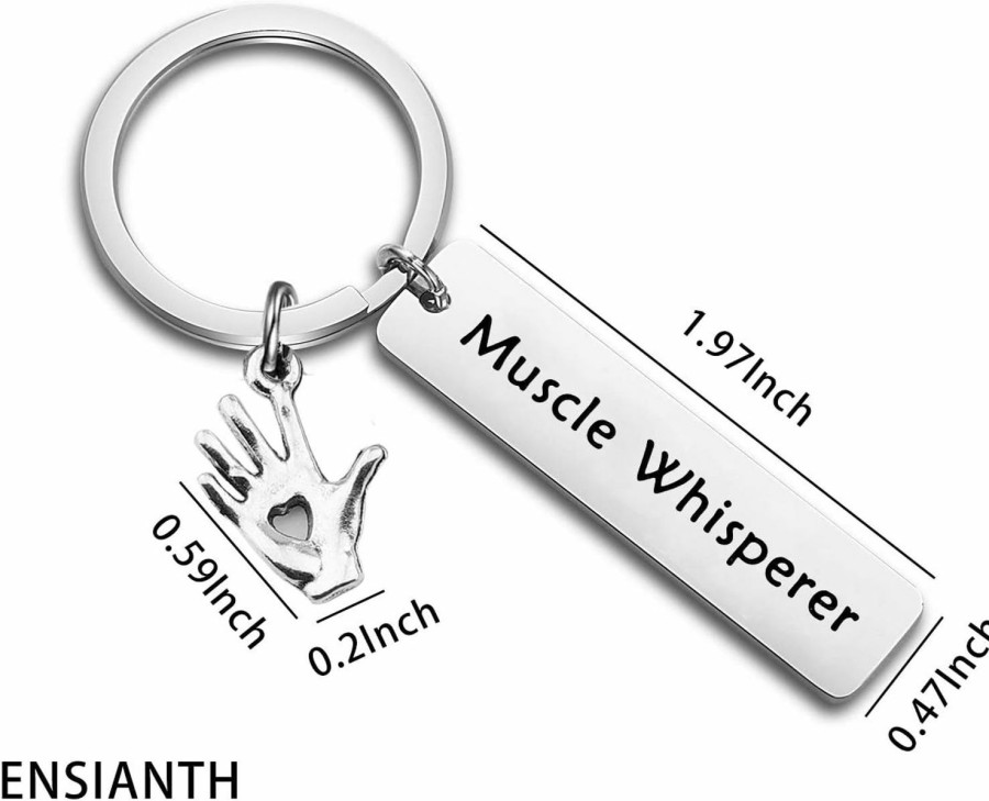 Hot ENSIANTH Ensianth Massage Therapist Gift Muscle Whisperer Keychain Gift For Massage Therapist Massage Therapy School Student Gift