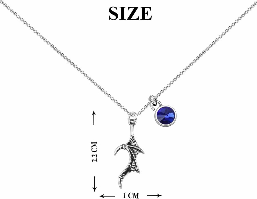 Hot OKEYCH Okeych Azriel Rhysand Cassian Fan Gift Necklace Bat B-Oys Fan Jewelry Bookish Reader Gift