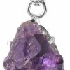 Clearance SHOP LC DELIVERING JOY Shop Lc Natural Raw Amethyst Pendant For Women Men Crystal Pendant Healing Stones 925 Sterling Silver Statement Druzy Gemstone Raw Amethyst Jewelry For Women Spiritual Mothers Day Gifts For Mom