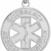 Clearance Claddagh Gold American Heroes 925 Sterling Silver Emt Charm Emergency Medical Technician Star Of Life Pendant